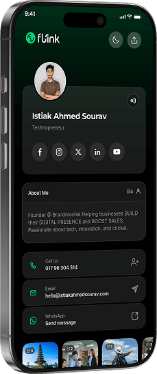 Flink Mobile Profile Mockup